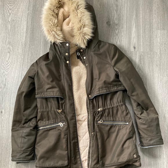 Zara turf outerwear jacket Parker jacket - Picture 1 of 4